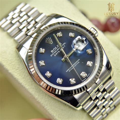 rolex datejust mặt đồng hồ xanh|dong ho datejust.